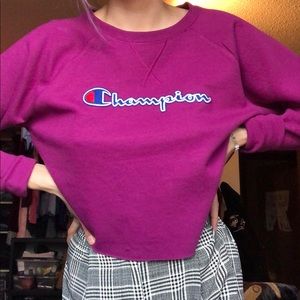 Raw cut Champion sweater